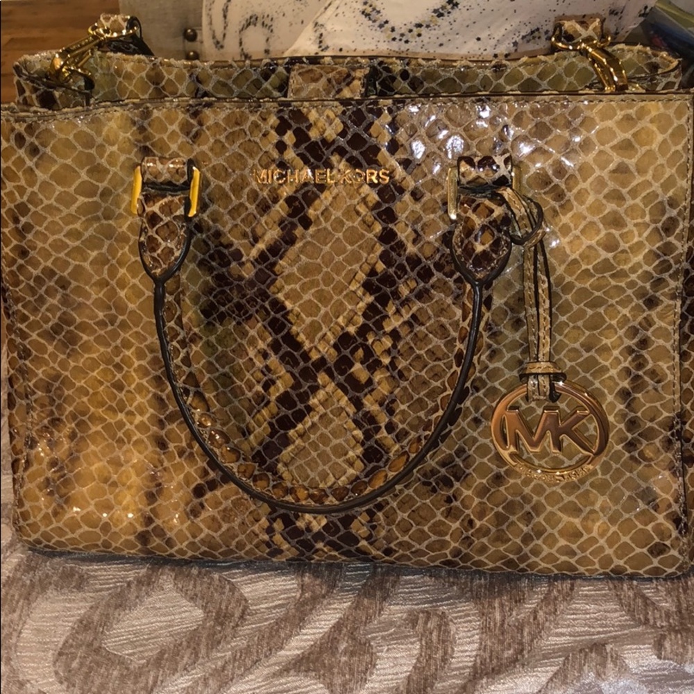 Snake Print MK purse